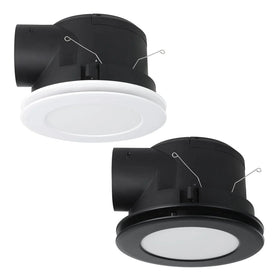 Eglo Lighting Lighting Samba Round Exhaust Fan in White or Black with Light Lights-For-You