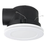 Eglo Lighting Lighting Samba Round Exhaust Fan in White or Black with Light Lights-For-You