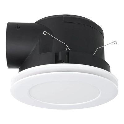 Eglo Lighting Lighting Samba Round Exhaust Fan in White or Black with Light Lights-For-You