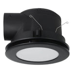 Eglo Lighting Lighting Samba Round Exhaust Fan in White or Black with Light Lights-For-You