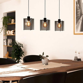 Eglo Lighting Lighting Segovia 3Lt Pendant Light in Black Lights-For-You 900738N