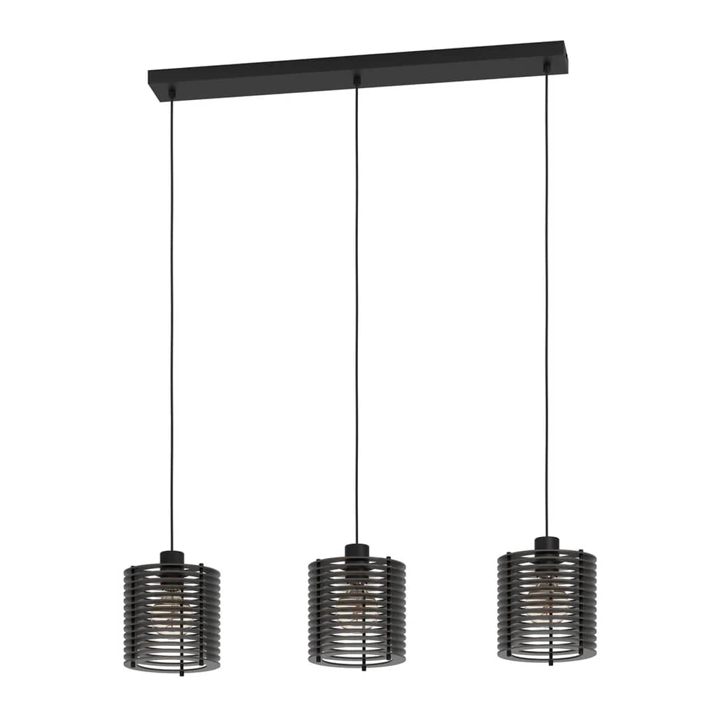 Eglo Lighting Lighting Segovia 3Lt Pendant Light in Black Lights-For-You 900738N