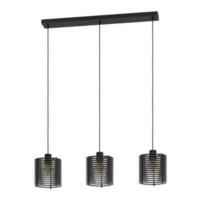Eglo Lighting Lighting Segovia 3Lt Pendant Light in Black Lights-For-You 900738N