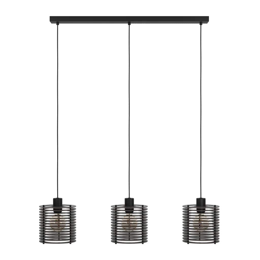Eglo Lighting Lighting Segovia 3Lt Pendant Light in Black Lights-For-You 900738N