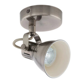 Eglo Lighting Lighting Seras LED Spot Light 5w in Black, White, Brushed Brass or Antique Nickel Lights-For-You 206057