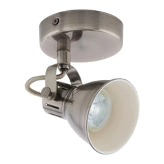 Eglo Lighting Lighting Seras LED Spot Light 5w in Black, White, Brushed Brass or Antique Nickel Lights-For-You 206057