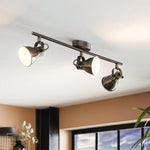 Eglo Lighting Lighting Seras Spot Light 3Lt in Black, White, Brushed Brass or Antique Nickel Lights-For-You