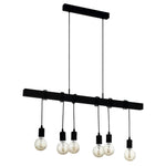 Eglo Lighting Lighting Townshend Pendant Light 6Lt in Black Lights-For-You 49755N