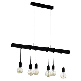 Eglo Lighting Lighting Townshend Pendant Light 6Lt in Black Lights-For-You 49755N