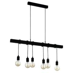 Eglo Lighting Lighting Townshend Pendant Light 6Lt in Black Lights-For-You 49755N