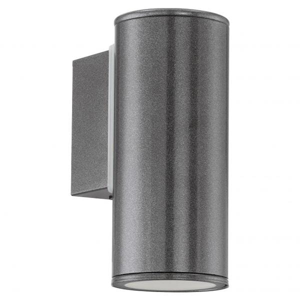 Eglo Lighting Outdoor Wall Lights Riga Outdoor LED Wall Light in Anthracite or Stainless Steel Lights-For-You 94102 9002759941024