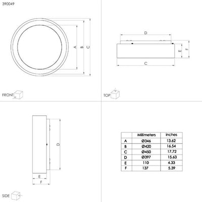 Eglo Lighting Oyster Lights Marghera LED Ceiling Light 25w White Lights-For-You 39286 9002759392864