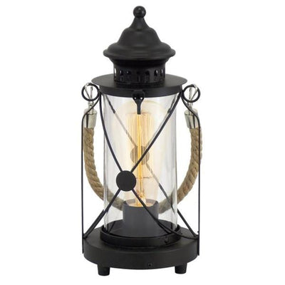 Eglo Lighting Table Lamps Bradford Vintage Table Lamp With Rope Lights-For-You 49283N 9008606140435
