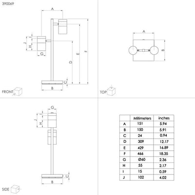 Eglo Lighting Table Lamps Cartagena LED Table Lamp Black/Brown 390069N Eglo Lighting Lights-For-You 390069N 9008606271221