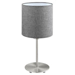 Eglo Lighting Table Lamps Pasteri Table Lamp 1Lt in Grey Lights-For-You 96376N 9008606173983