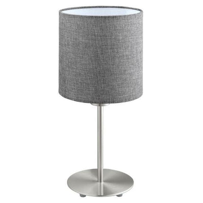 Eglo Lighting Table Lamps Pasteri Table Lamp 1Lt in Grey Lights-For-You 96376N 9008606173983