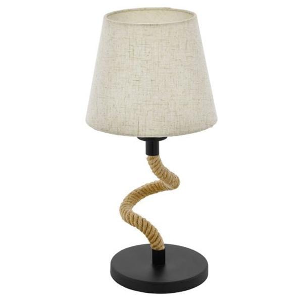 Eglo Lighting Table Lamps Rampside Vintage Rope Table Lamp 1Lt Lights-For-You 43199N 9008606209859