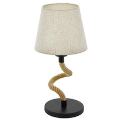 Eglo Lighting Table Lamps Rampside Vintage Rope Table Lamp 1Lt Lights-For-You 43199N 9008606209859