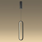Oval Pendant Light in Black or Gold — Black 3000K
