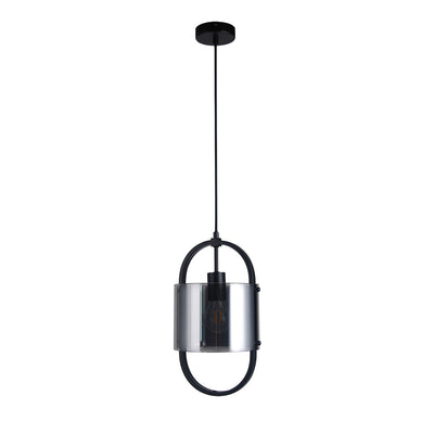 Dynamic Pendant Light in Black/Smoke or Gold/Cognac — Black