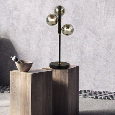Midday Table Lamp 3Lt in Black — Black