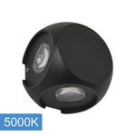 Benz Outdoor LED Wall Light 4w in Black or White — Black 5K