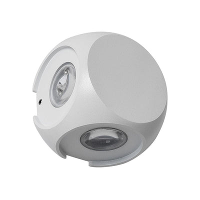 Benz Outdoor LED Wall Light 4w in Black or White — White 5K