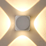 Benz Outdoor LED Wall Light 4w in Black or White — White 5K