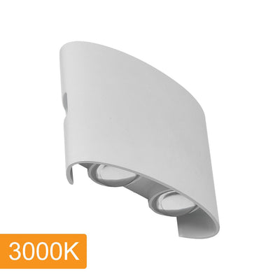 Opula 2 Outdoor Up/Down LED Wall Light in Black or White — White / 3000k