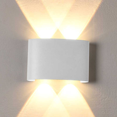 Opula 2 Outdoor Up/Down LED Wall Light in Black or White — White / 3000k