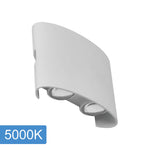 Opula 2 Outdoor Up/Down LED Wall Light in Black or White — White / 5000k