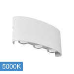 Opula 3 Outdoor Up/Down LED Wall Light in Black or White — White / 5000K