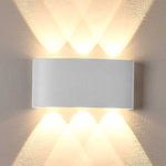 Opula 3 Outdoor Up/Down LED Wall Light in Black or White — White / 5000K