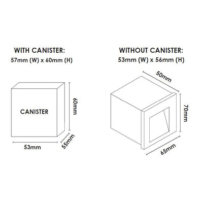 Stan LED Step Light in Black or White