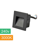 Stan LED Step Light in Black or White — 240v-BK-3K