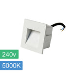 Stan LED Step Light in Black or White — 240v-WH-5K