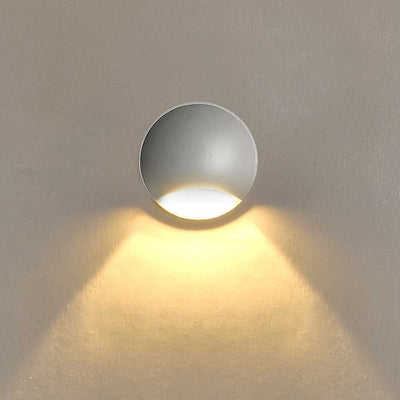Kroll 1 Outdoor LED Wall Light in Black or White