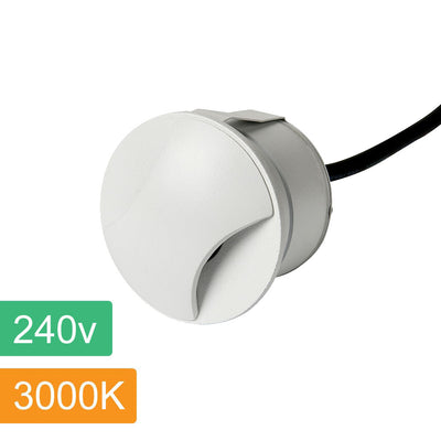 Kroll 2 Outdoor LED Wall Light in Black or White — 240v-WH-3K
