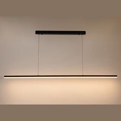 Beam Linear LED Pendant Light 1500mm, 2000mm, 2400mm in Black, Gold or White — Black / 1500mm