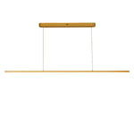 Beam Linear LED Pendant Light 1500mm, 2000mm, 2400mm in Black, Gold or White — Gold / 1500mm