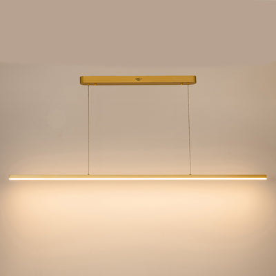 Beam Linear LED Pendant Light 1500mm, 2000mm, 2400mm in Black, Gold or White — Gold / 1500mm