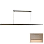 Beam Linear LED Pendant Light 1500mm, 2000mm, 2400mm in Black, Gold or White — Black / 2000mm