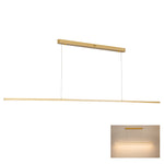 Beam Linear LED Pendant Light 1500mm, 2000mm, 2400mm in Black, Gold or White — Gold / 2000mm