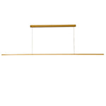 Beam Linear LED Pendant Light 1500mm, 2000mm, 2400mm in Black, Gold or White — Gold / 2400mm