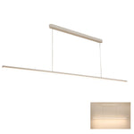 Beam Linear LED Pendant Light 1500mm, 2000mm, 2400mm in Black, Gold or White — White / 2400mm