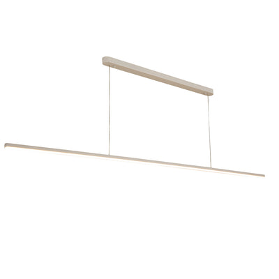Beam Linear LED Pendant Light 1500mm, 2000mm, 2400mm in Black, Gold or White — White / 2400mm