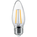 4w LED E27 Candle Globe — Warm White
