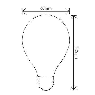 6w LED E27 A60 Globe Warm