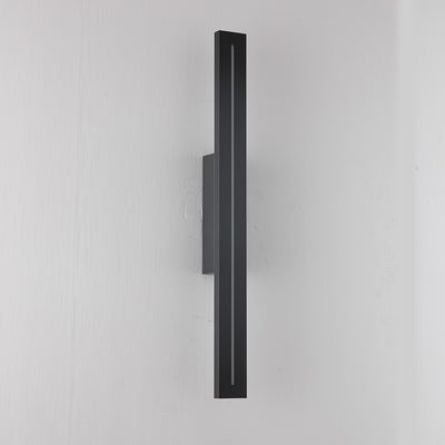 Edgar Outdoor LED Wall Light Small CCT 12w in Black, White — Black