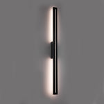 Edgar Outdoor LED Wall Light Medium CCT 26w in Black, White — Black
